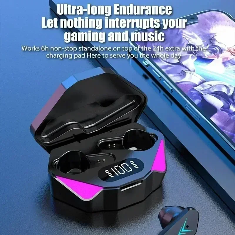 New X15 TWS Earphones Wireless Headphones 65ms Low Latency Earbuds Esport Gaming Headset Gamer Earphone Mic - Image 1