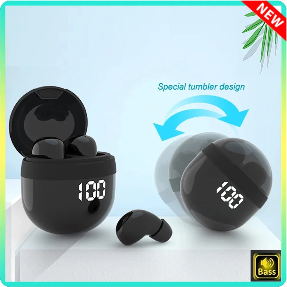 Invisible Earphones TWS Wireless Bluetooth Headset With Mic Smart Touch Headphones Invisible Mini Noise Reduction In-Ear Earbuds